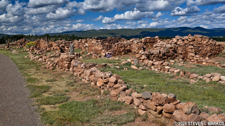 The South Pueblo ruins on the Ancestral Sites Trail at Pecos National Historical Park