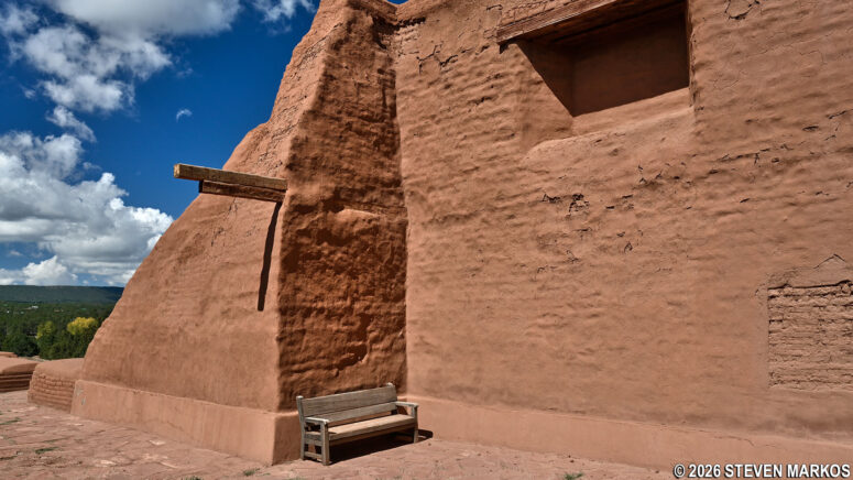 Wooden beams from the mezzanine floor of the Spanish Mission Church, Pecos National Historical Park