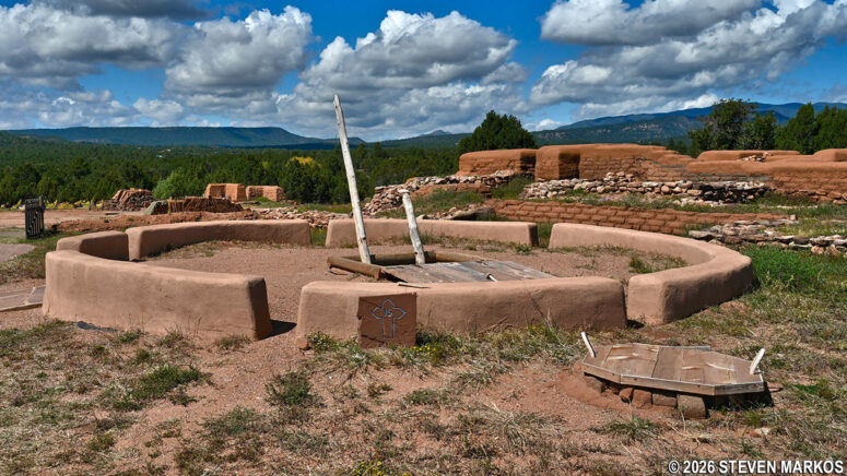 Kiva at Stop 15 on the Ancestral Sites Trail at Pecos National Historical Park