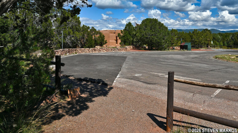 Ancestral Sites Trail ends back at the Visitor Center parking lot, Pecos National Historical Park