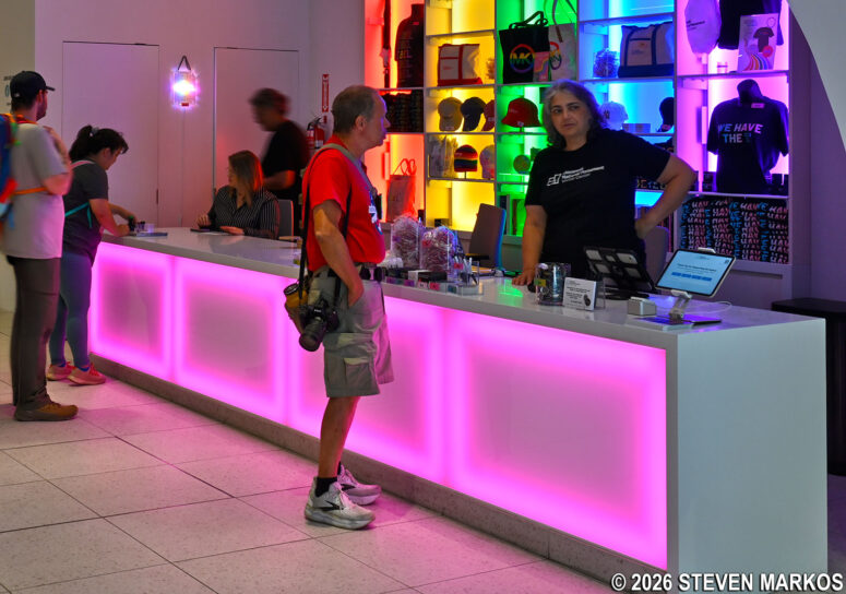 Information desk and gift store in the Stonewall National Monument Visitor Center