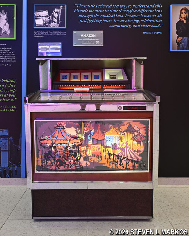 1967 Rowe AMI jukebox on display in the Stonewall National Monument Visitor Center
