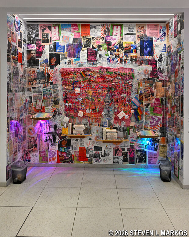 Collage of items contributed by the first 70,000 visitors to the Stonewall National Monument Visitor Center