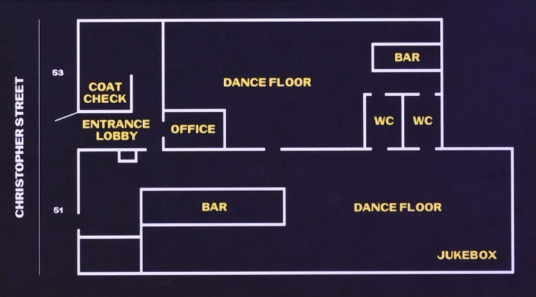 Layout of the Stonewall Inn in 1969