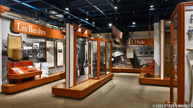 Exhibit area at the Prairie Acadian Cultural Center, Jean Lafitte National Historical Park and Preserve