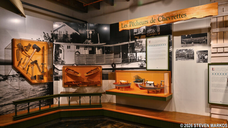 Exhibit on shrimp fishing at the Wetlands Acadian Cultural Center, Jean Lafitte National Historical Park and Preserve