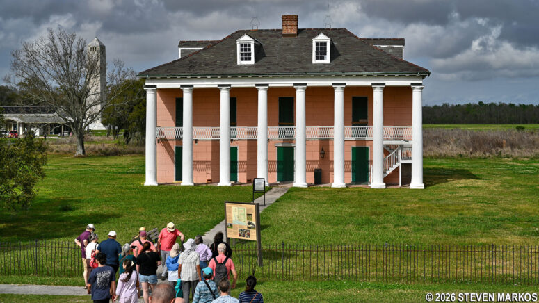 Creole Queen passengers arrive at the Chalmette Battlefield, Jean Lafitte National Historical Park and Preserve
