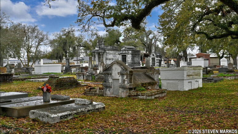 St. John's Episcopal Church Cemetery in historic Thibodaux, Louisiana