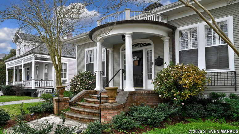 Early 1900s Edwardian-style house in historic Thibodaux, Louisiana