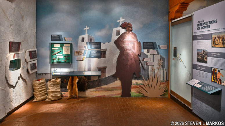 Spanish-era exhibit in the Pecos National Historical Park Visitor Center