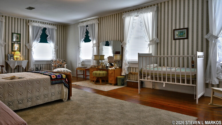Virginia Blythe's bedroom inside Bill Clinton's birthplace home, President William Jefferson Clinton Birthplace Home National Historic Site
