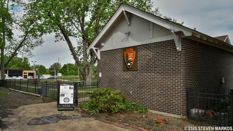Comfort station and restrooms at President William Jefferson Clinton Birthplace Home National Historic Site