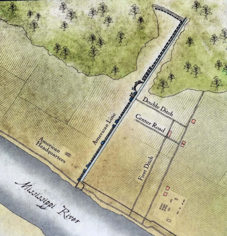 Ditches on the Chalmette Plantation