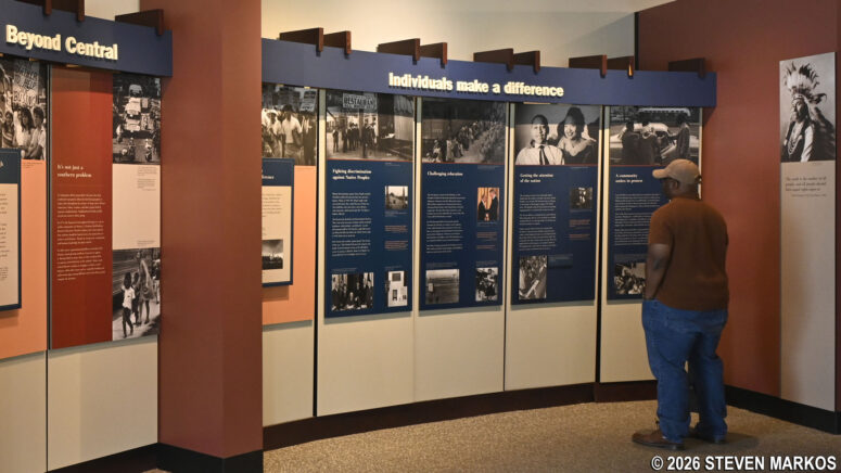 Exhibit in the Little Rock Central High School Visitor Center on the aftermath of the integration events and other civil rights struggles, Little Rock Central High School National Historic Site