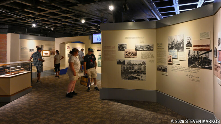 Museum inside Battery Hugger, Fort Sumter and Fort Moultrie National Historical Park