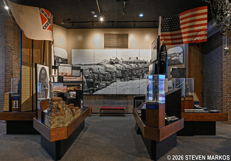 Museum exhibit inside the Fort Moultrie Visitor Center, Fort Sumter and Fort Moultrie National Historical Park