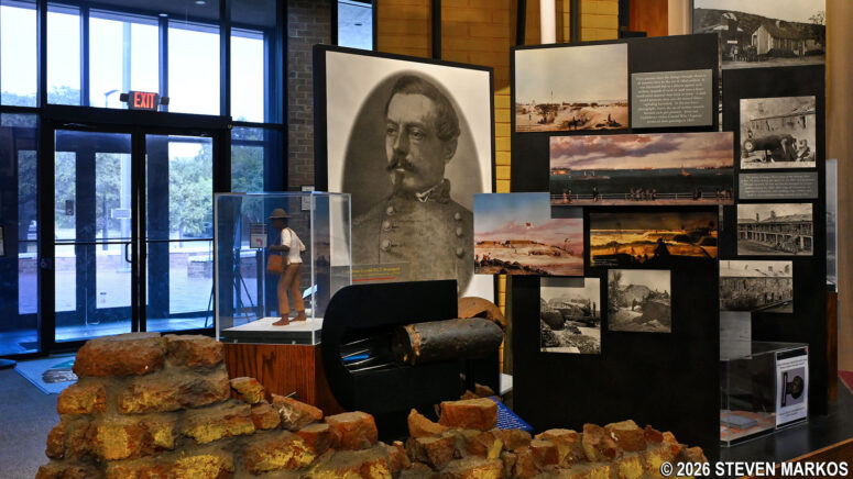 Civil War-era exhibit at the Fort Moultrie Museum, Fort Sumter and Fort Moultrie National Historical Park