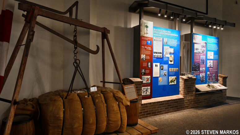 Museum inside the Fort Sumter Visitor Center, Fort Sumter and Fort Moultrie National Historical Park