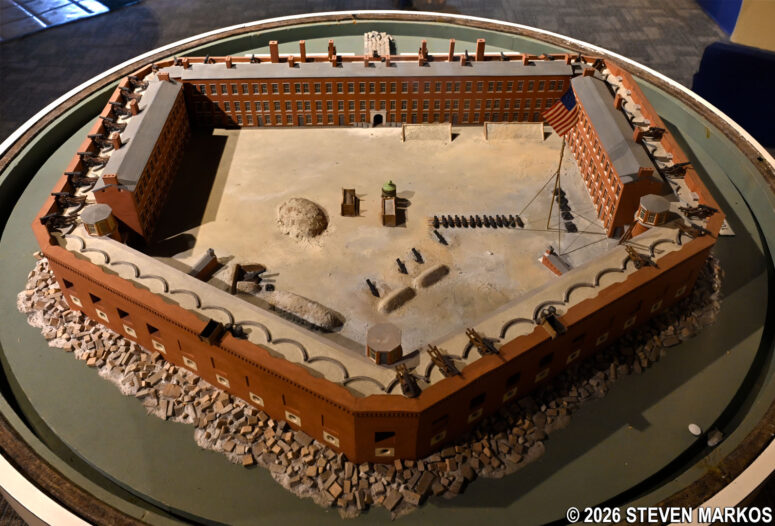 Model of Fort Sumter in 1861