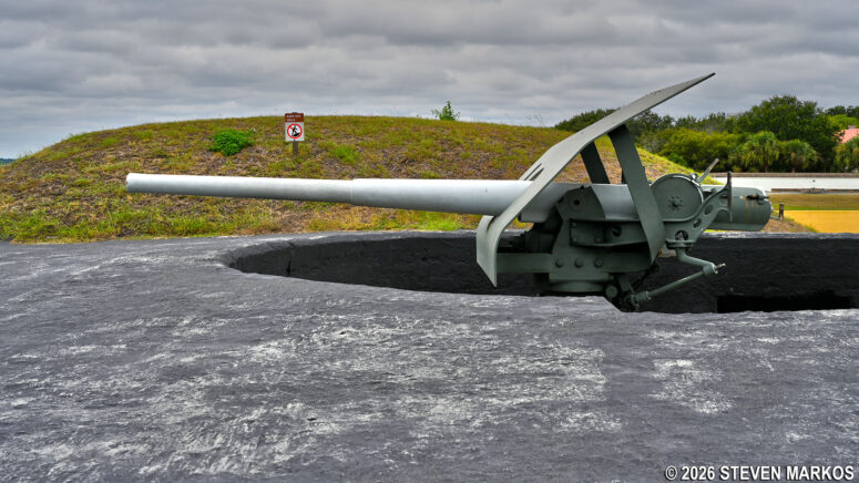 15-Pounder Rapid-Fire gun at Battery McCorkle, Fort Sumter and Fort Moultrie National Historical Park