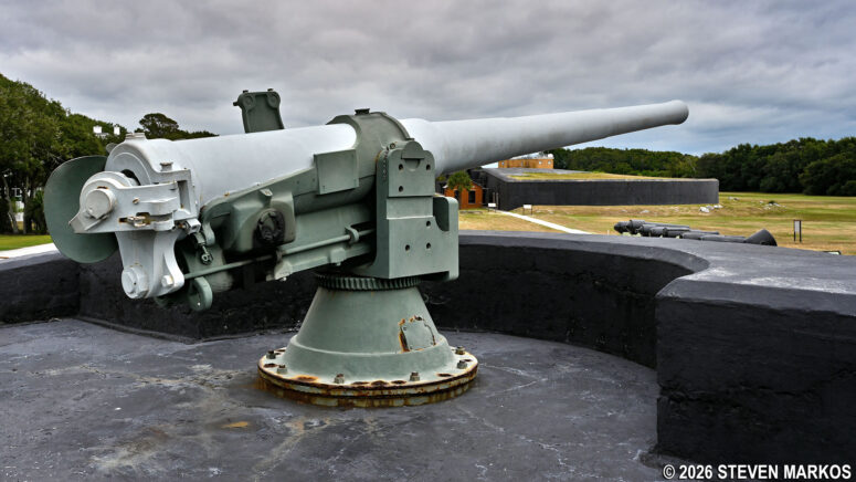 4.7 Inch Armstrong gun at Battery Bingham, Fort Sumter and Fort Moultrie National Historical Park