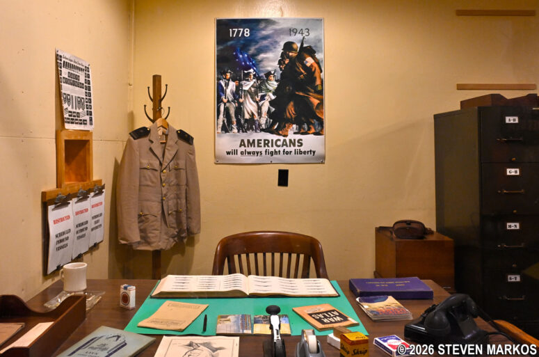Office inside the Harbor Entrance Control Post at Fort Moultrie, Fort Sumter and Fort Moultrie National Historical Park