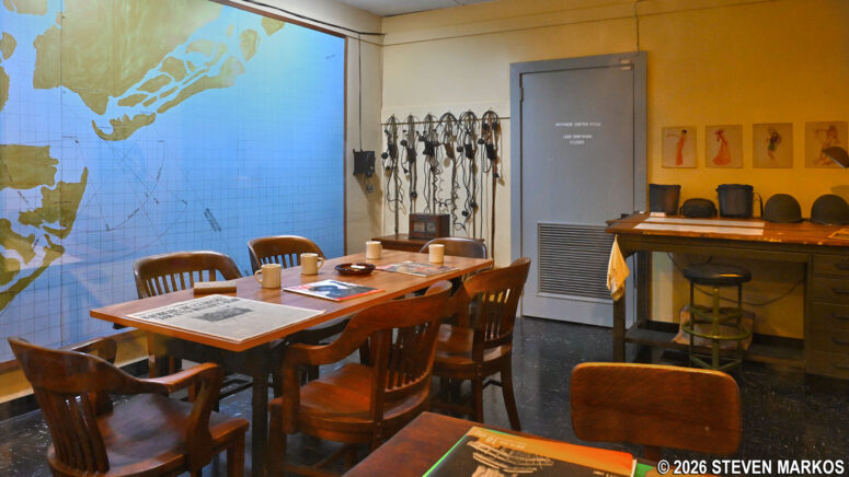 Meeting room inside the Harbor Entrance Control Post at Fort Moultrie, Fort Sumter and Fort Moultrie National Historical Park