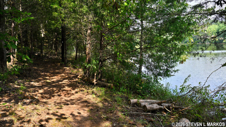 Fisherman's Trail at the northwestern end of the Star Fort Pond, Ninety Six National Historic Site